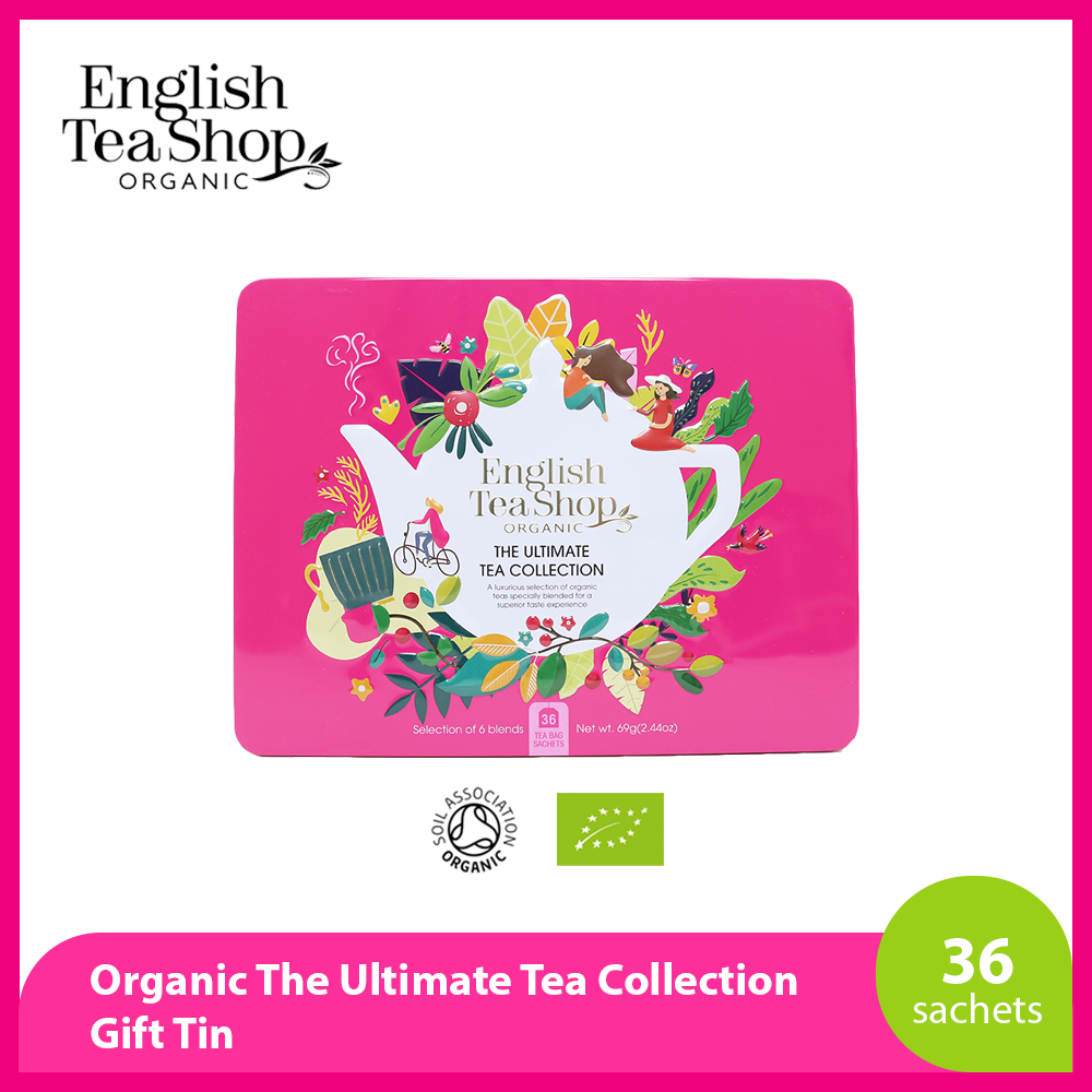 English Tea Shop Organic The Ultimate Tea Collection Gift Tin 36-ct