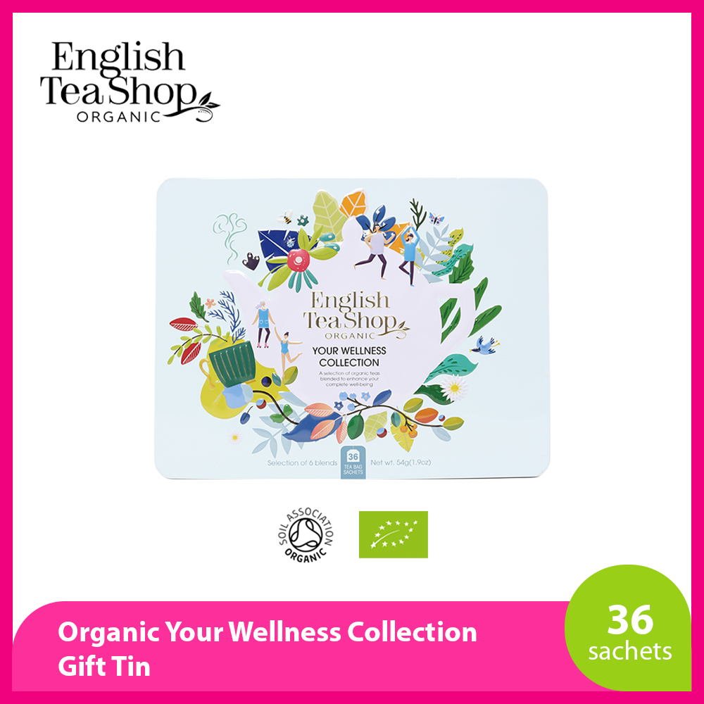 English Tea Shop Organic Your Wellness Collection Gift Tin 36 ct