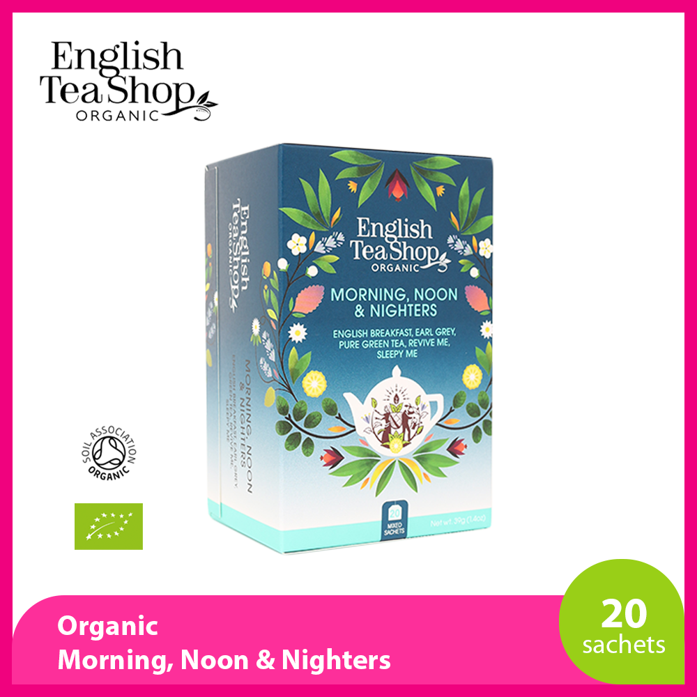 English Tea Shop Organic Morning Noon & Nighters - 20 ct