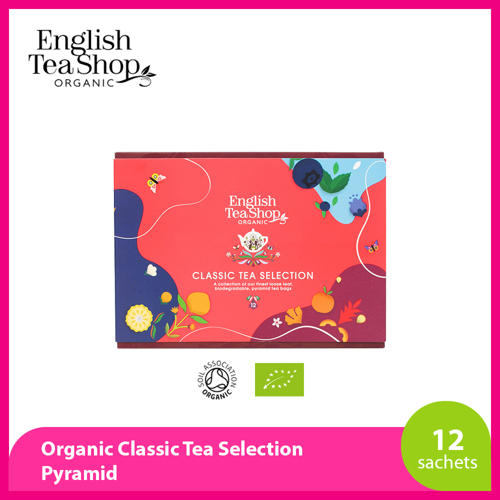 English Tea Shop Organic Classic Tea Selection 12 ct Pyramid